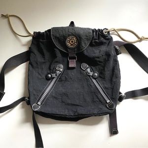 Vintage Kipling mini backpack. Y2K. Dark gray